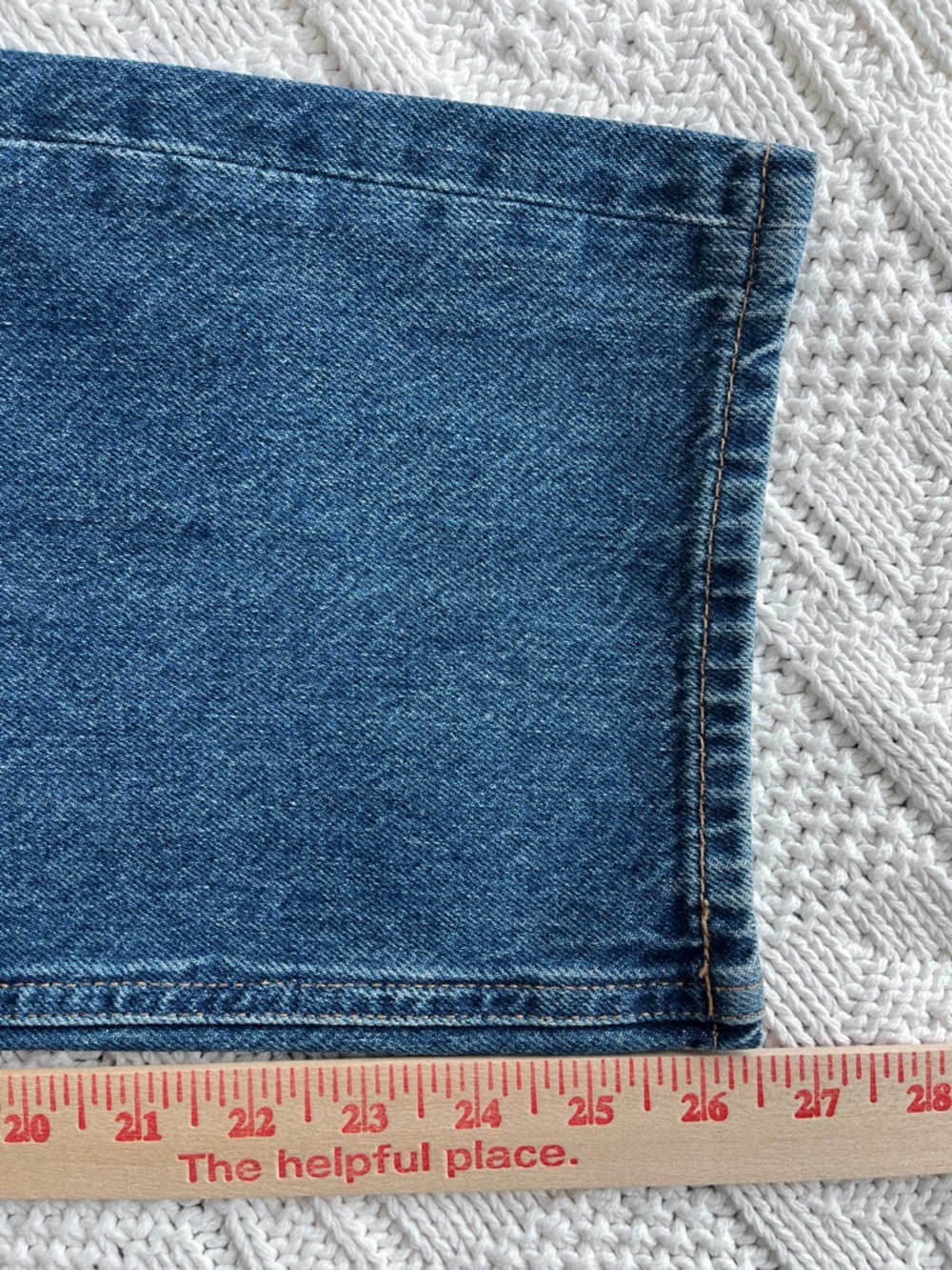 Boden High Rise Straight Leg Jeans in Mid Vintage Sz 30 P - Picture 11 of 15